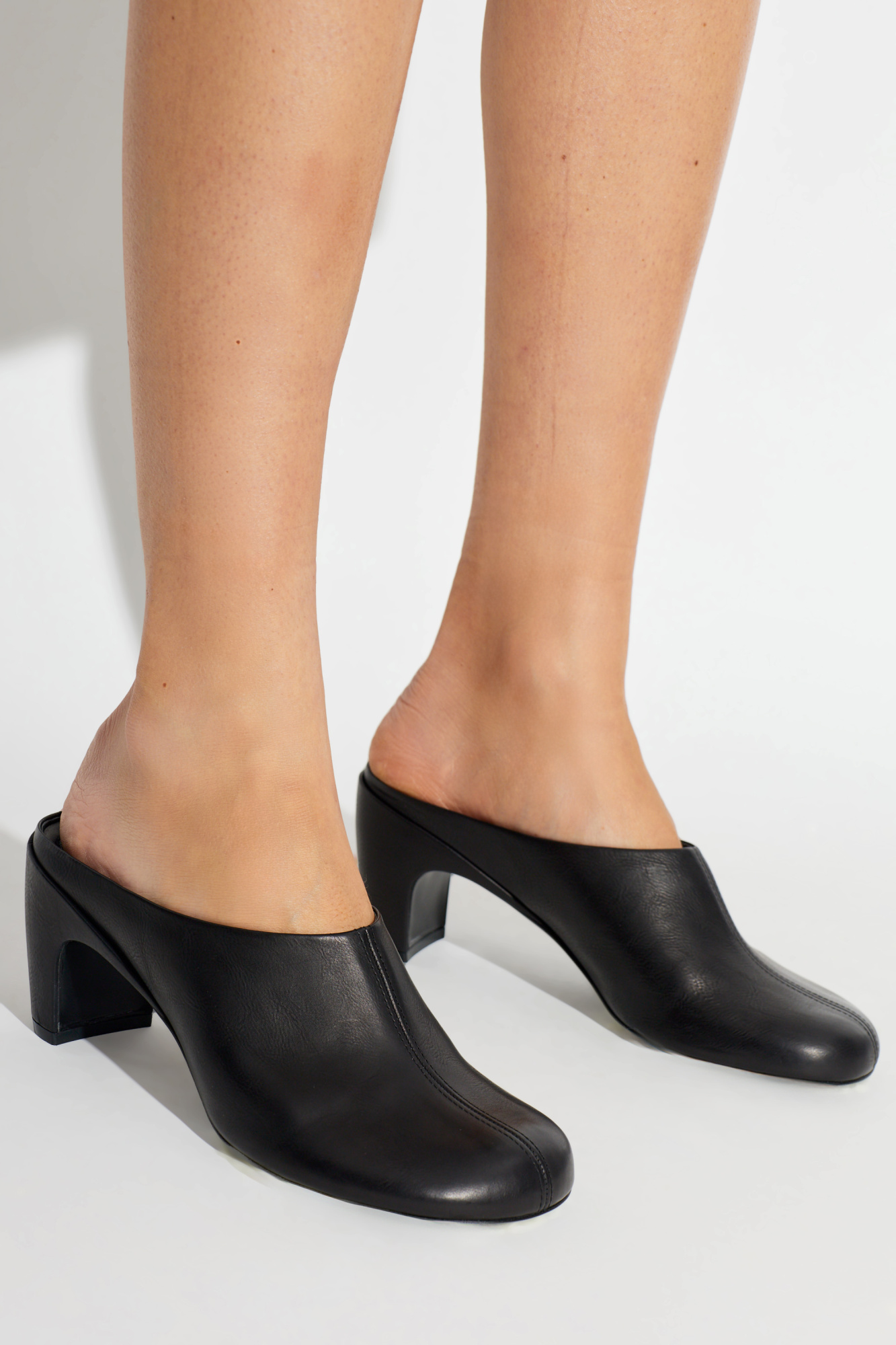 Dries Van Noten Leather heeled mules | Women's | Vitkac